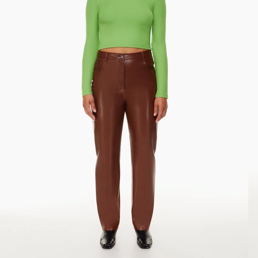 Aritzia vegan leather pants